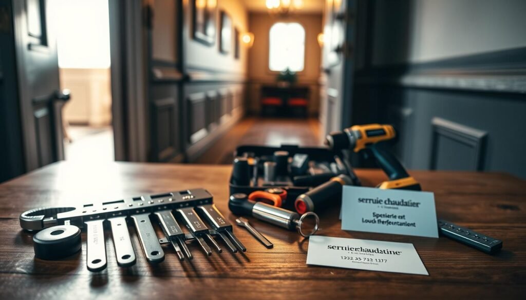 outils spécialisés pour l'ouverture de porte
